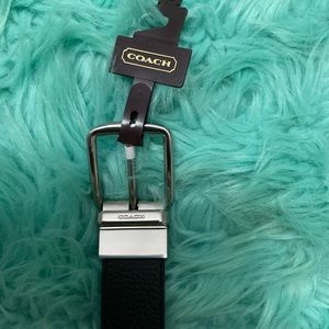 Pebble leather Coach Belt